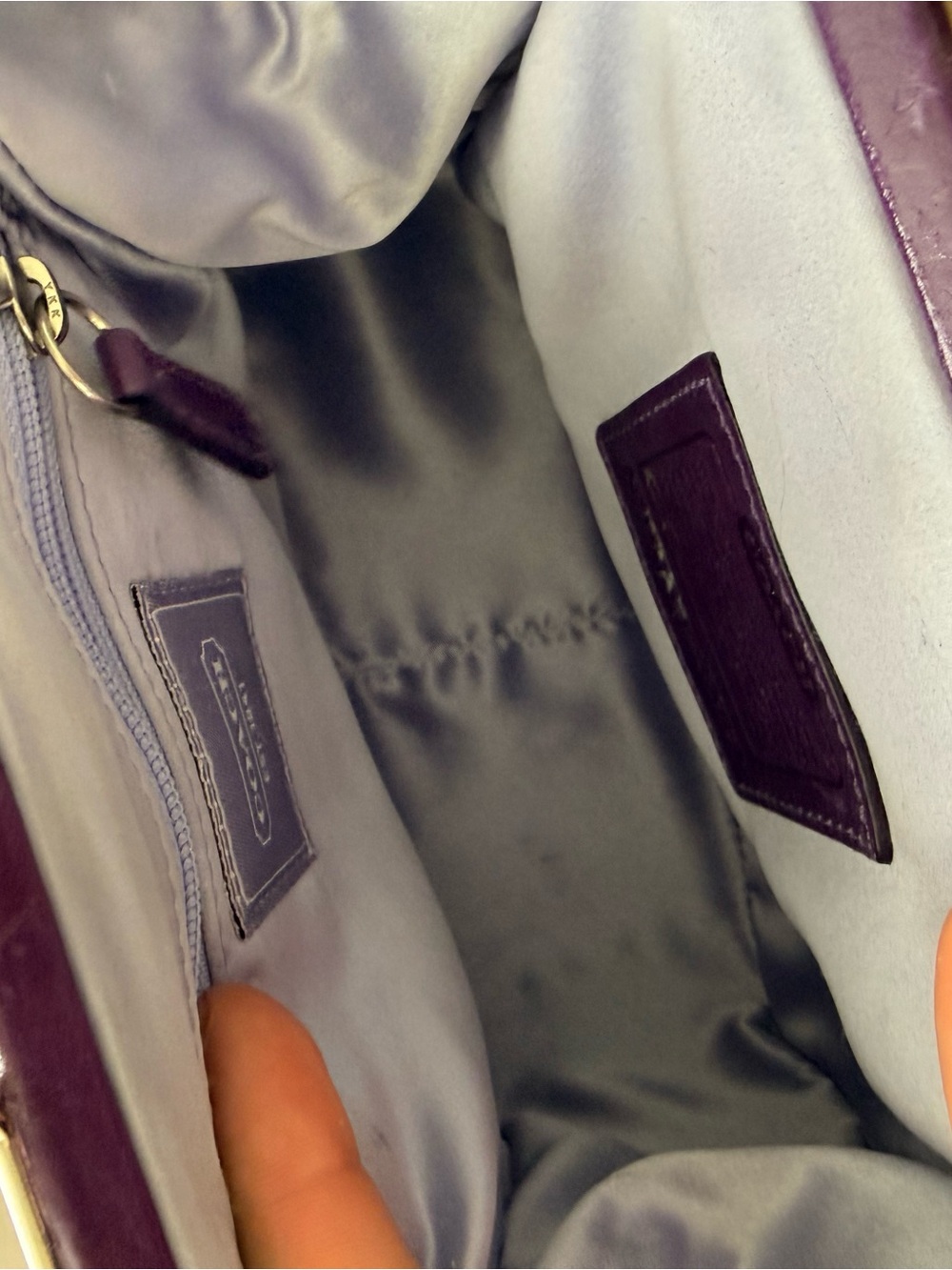 Vintage Coach Kisslock bag in Optic Purple - Picture 7 of 9
